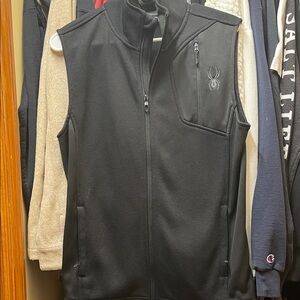 Spyder Black Fleece Vest